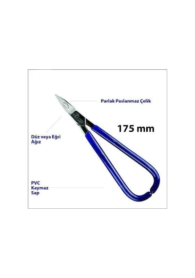 Weber 1492 Düz Uç Kuyumcu Makası 175 Mm