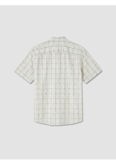 Lcwaıkıkı Classic Bej Regular Fit Ekose Erkek Gömlek
