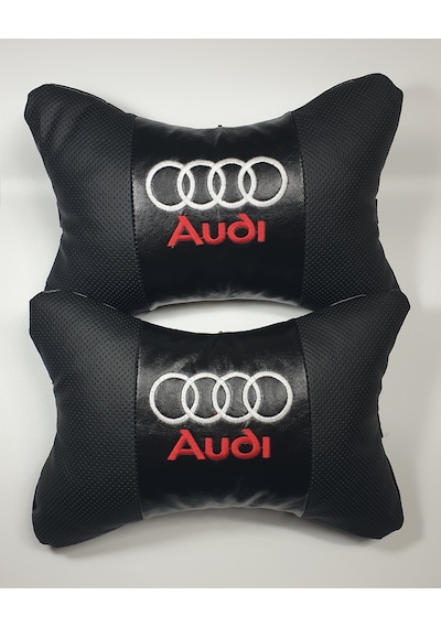 Audi Deri Yastık + Kemer Pedi - Audı 2'li Konfor Seti - Audi Deri Set - Audi Konfor Seti