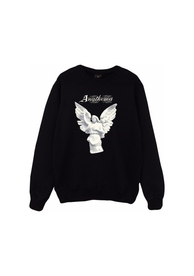 Anathema Baskılı Sweatshirt Siyah