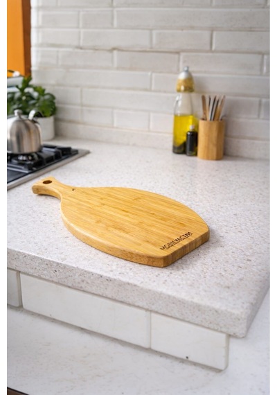 Bambu Kesme Tahtası Balık 30x16 Naturel