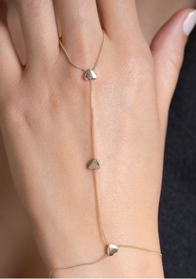 14 Ayar Altın Mini Kalpli Şahmeran 1 Mm Sarı