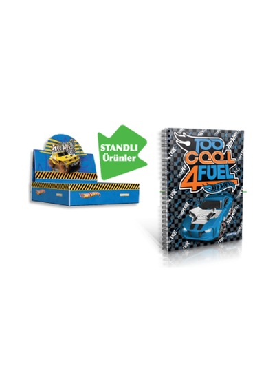 Gıpta Not Defteri Spiralli Karton Kapak 36 Lı Stand A6 Hot Wheels 5395 Çok Renkli