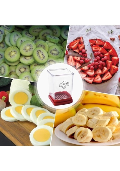 1 Adet Meyve Sebze Dilimleme Paslanmaz Çelik Bardak Dilimleme Yumurta Dilimleme