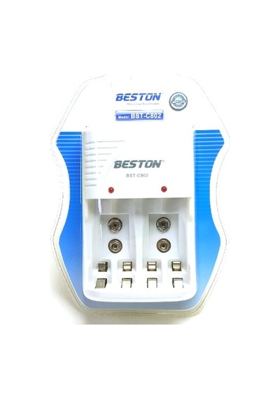 Beston Bst-C802 Universal 4'lü Pil Şarj Aleti Kalem-Ince-9 V