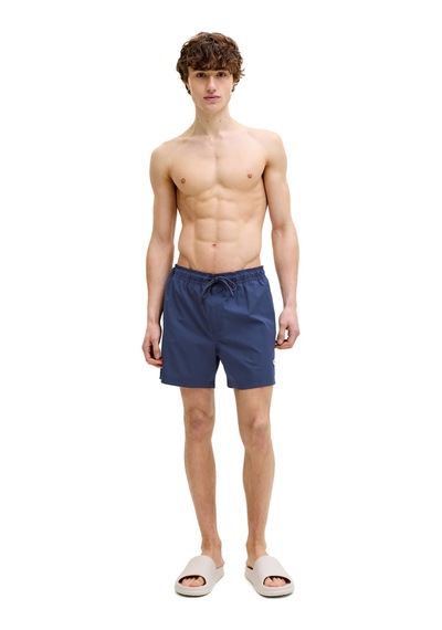 Jackjones Jack & Jones Jpstmauı Tropıc Solıd Swı Lacivert Erkek Deniz Şortu