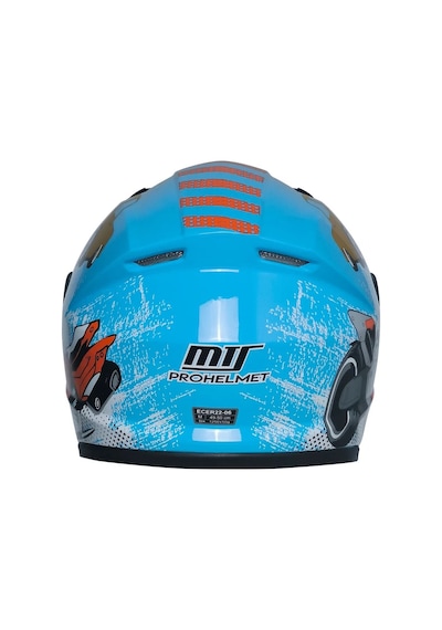 Mts M201 Kapalı Çocuk Motosiklet Kaskı Mavi