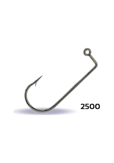 Youvella 2500 Jig Head İğnesi Delikli Uzun 100lü Kutu Nikel Standart - 2-0