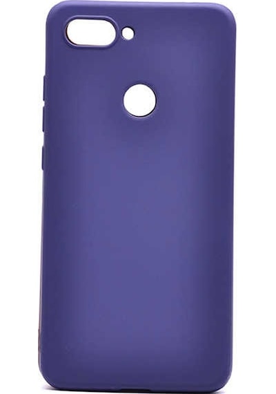 Noktaks - Xiaomi Uyumlu Xiaomi Mi 8 Lite - Kılıf Mat Renkli Esnek Premier Silikon Kapak - Lacivert