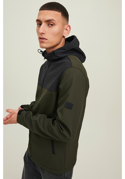 Jack & Jones Erkek Mont 12212363 Haki-Siyah Haki - Siyah