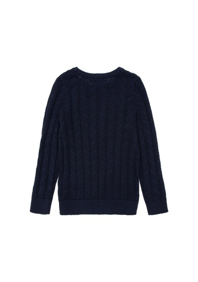 U.S. Polo Assn. Erkek Çocuk Lacivert Basic Bisiklet Yaka Kazak 50288889-VR033
