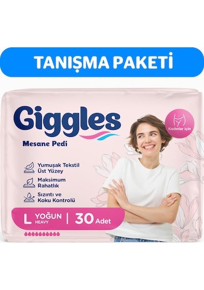Giggles Kadın Mesane Pedi Large Yoğun 30 Adet