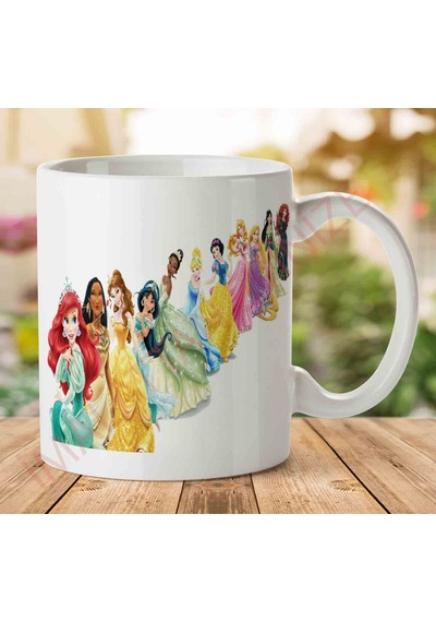 Disney-princesses-png-clipart İki Tarafı Baskılı Kupa Bardak.jpg
