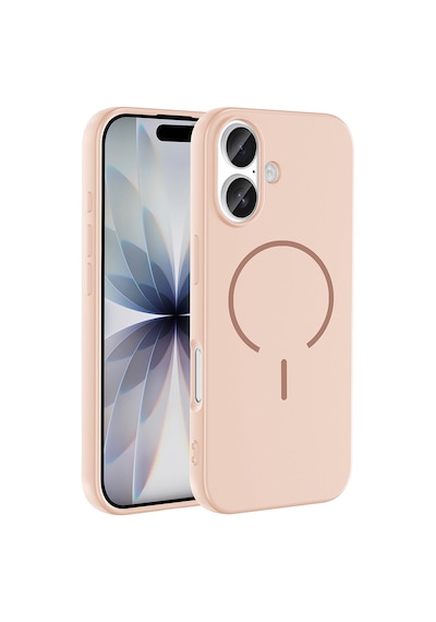 Zore İphone 17 Kılıf M-safe Şarj Özellikli Zore Meta Kapak - Pembe