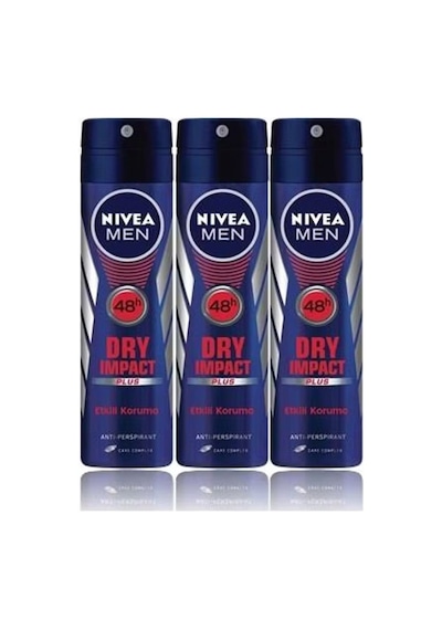 Nivea Dry Impact Erkek Sprey Deodorant 3 x 150 ML