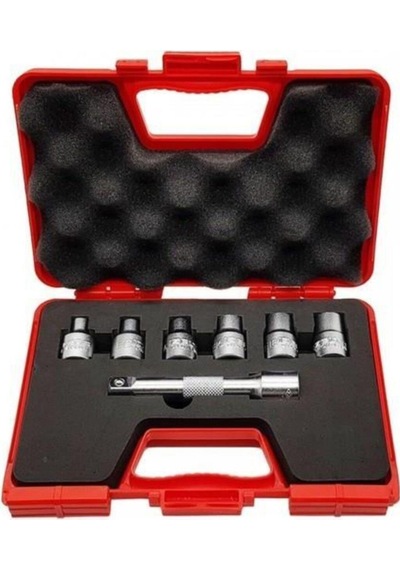 İzeltaş 1/2 Star Torx Lokma Anahtar Takımı 7 Parça