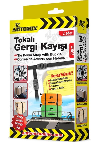 Tokalı Gergi Kayışı 250 Cm - 2 Adet