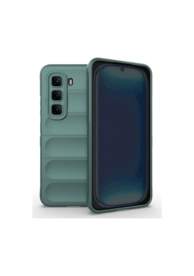 Lexroo İnfinix Hot 50 Pro 4g Esnek Tpu Oyuklu Arka Yüzey Tasarımlı Etnik Silikon İnce Kılıf - Siyah