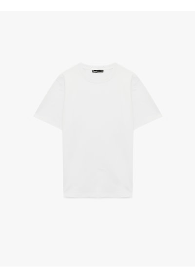 Koton Regular Fit Kısa Kollu Bisiklet Yaka Pamuklu Basic Tişört Beyaz 6sam10287mk Beyaz