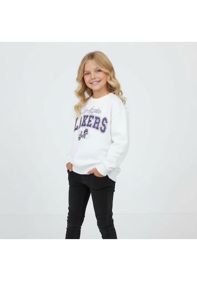Seabubbles Lakers Çocuk Sweatshirt St09535 BEYAZ