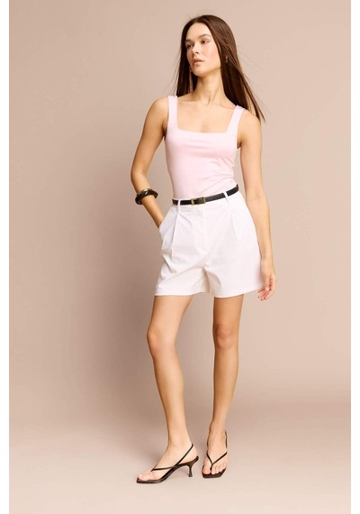 Defacto Kare Yaka Bodysuit H3888ax26smpn633 Pembe-pn633