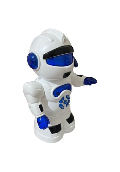 Robot Çarp Dön Sesli Işıklı 15 Fonksiyonlu Robot 25 Cm Mavi