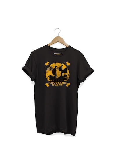 Thousond Sunny Baskılı Siyah T-shirt Siyah