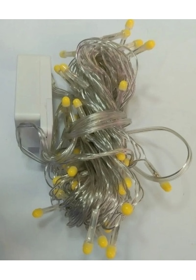 10m 100 Led Damla Uçlu Led Işık Gün Işığı Şeffaf Kablo Renkli