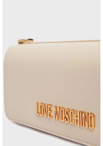 Love Moschino Logolu Çıkarılabilir Askılı Çanta Bayan Çanta Jc4170pp1olx0110 Bej