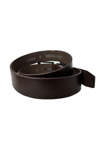 Fossil Kahverengi Hakiki Düz Deri Spor 4 Cm Erkek Kemeri-110 Kahverengi