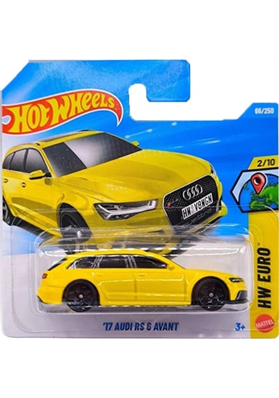 Hot Wheels '17 Audi Rs 6 Avant - Hw Euro Özel Seri Metal Oyuncak Araba Çok Renkli