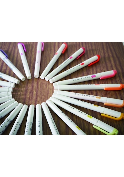 Zebra Mildliner Z Box 25'li Çift Uçlu Fosforlu İşaretleme Kalemi Çok Renkli