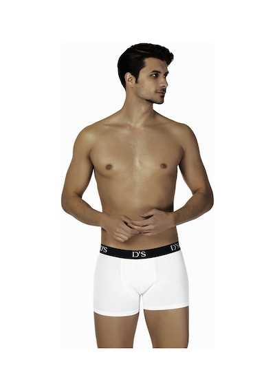 D's Damat Ds Damat Trendy 3'lü Boxer Beyaz Ds0126 R002