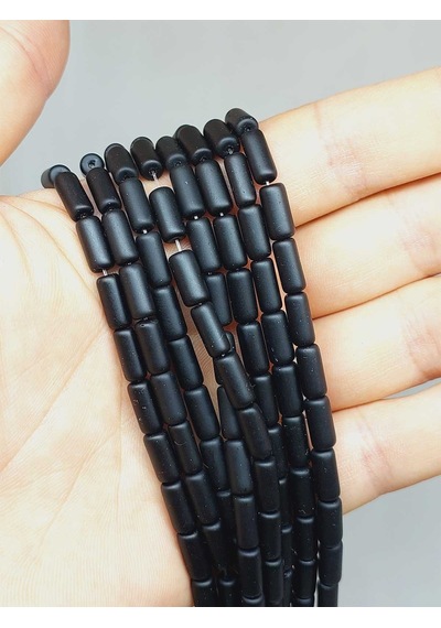 Oniks Taşı Kapsül Kesim 4.5x10mm Mat Dizi 52950 Çok REnkli