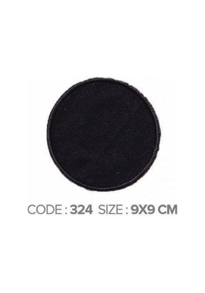 Ütü İle Yapışan Arma Patch Yama Modeli Siyah Yuvarlak Çap:9cm - 691420473