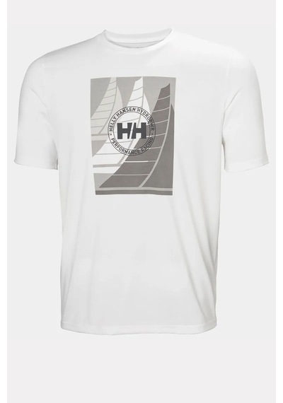 Helly Hansen Hp Race Graphic T-shirt Hha.34419 002 Beyaz