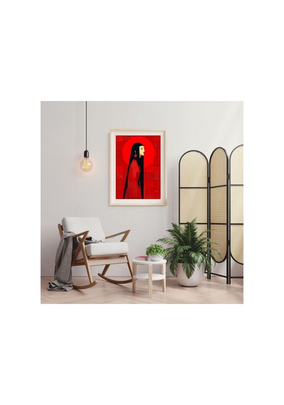 Poster Ahşap Çerçeveli Oturma Odası Salon Mutfak Dekoratif Tablo Çok Renkli - 812174674 Çok Renkli