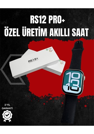 Rs12 Pro+ Titanyum Kasa Akıllı Saat Uyku Ve Nabız Takibi, Suya Dayanıklı, Bluetooth Arama