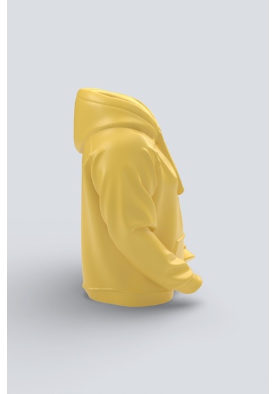 Hoodie Tasarımlı Dekoratif Kalemlik Sarı