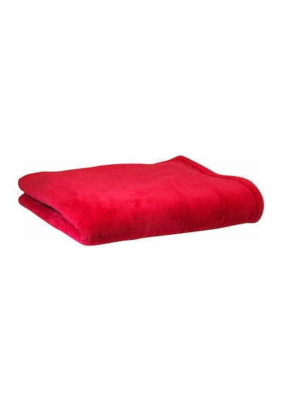 Mulberry Wellsoft Battaniye Dört Mevsim Televizyon Battaniyesi Tek Kişilik Polar Battaniye 170 x 230 Kırmızı