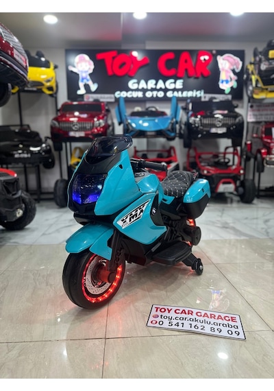 Akülü Motor 12 Volt Turkuaz