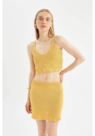 Defacto Coool Regular Fit V Yaka Kroşe Atlet D3582AX24HSYL56