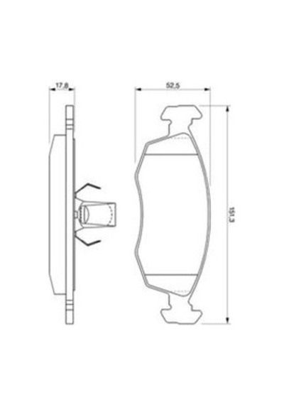 Fiat Doblo 1.3jtd 2004-2005 Bosch Ön Balata 23552