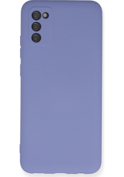 Samsung Uyumlu Galaxy A03s Kılıf Nano İçi Kadife Silikon Lila\