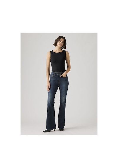 Levi's 726 High Rise Flare Kadın Jean Pantolon-16583 Dark İndigo - Worn İn