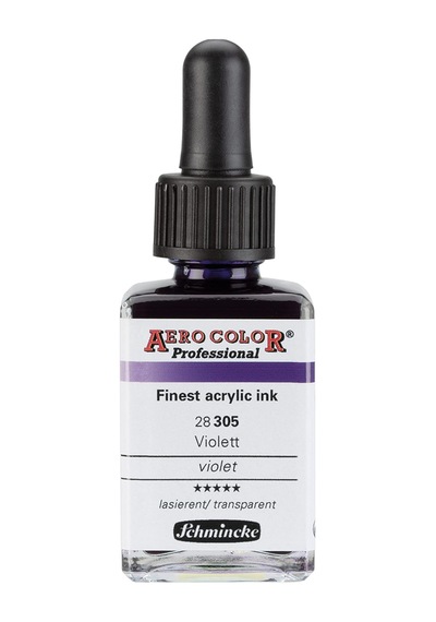 Schmincke Aero Color Professional Akrilik Airbrush Mürekkebi 28 Ml 305 Violet 0,15 L