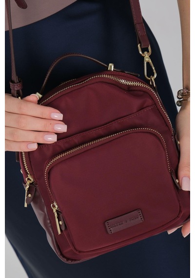 Silver Polo Sp1220 Kadın Çapraz Çanta Saten Bordo-bordo