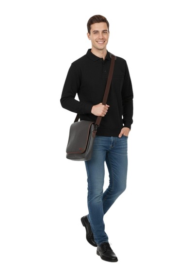 Baglan Erkek Büyük Beden Polo Yaka Cepli Selanik Sweatshirt Bgl-st04978 Siyah
