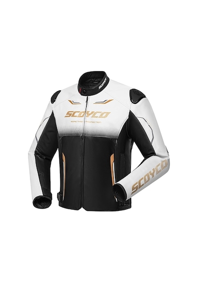 Motoanl Motosiklet Montu 4 Mevsim Sport Racing Mont Pu Leather Black-gold