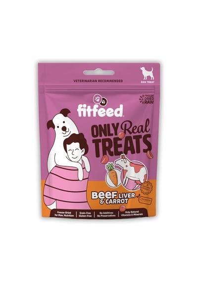 Freeze-dried Çiğ Dana Ciğer & Havuç Köpek Ödül Maması 40g